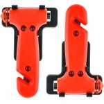 Besteek Set of 2 Car Hammer - Auto Safety Seatbelt Cutter Glass Window Punch Breaker Emergency Rescue Disaster Escape Tool - Must-Have Life Saving Survival Kit